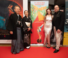 Red Carpet Photo Call: Team of Official World Premiere NOWHERE (UK),  Actress Jennifer Martin, Producer Ben Fullman, joining the team of  Official film BONJI (Japan)