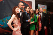 Official Movie NOWHERE (UK) and it’s amazing cast and crew…all smiles at Angel Film Awards Monaco red carpet