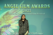 Elena Vialykh at the Angel Film Awards Monaco International Film Festival