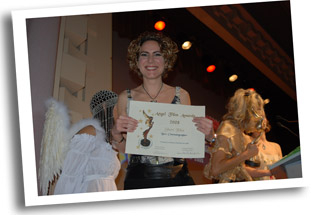 Alexia Roider from Cyprus receiving AFA Award for 'STYX'