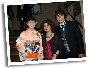 Jun-Ai Team Keiko, Yasutaka, Reem Azmy  AFA Jury Member & Journalist Egypt